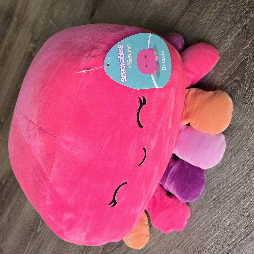 Pink Stackables Octopus Plush